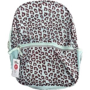 Dealworthy Turquoise Leopard Print 15 Inch Laptop Backpack NWT